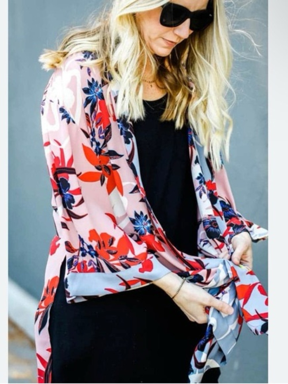 CAbi Blooming Blush Kimono